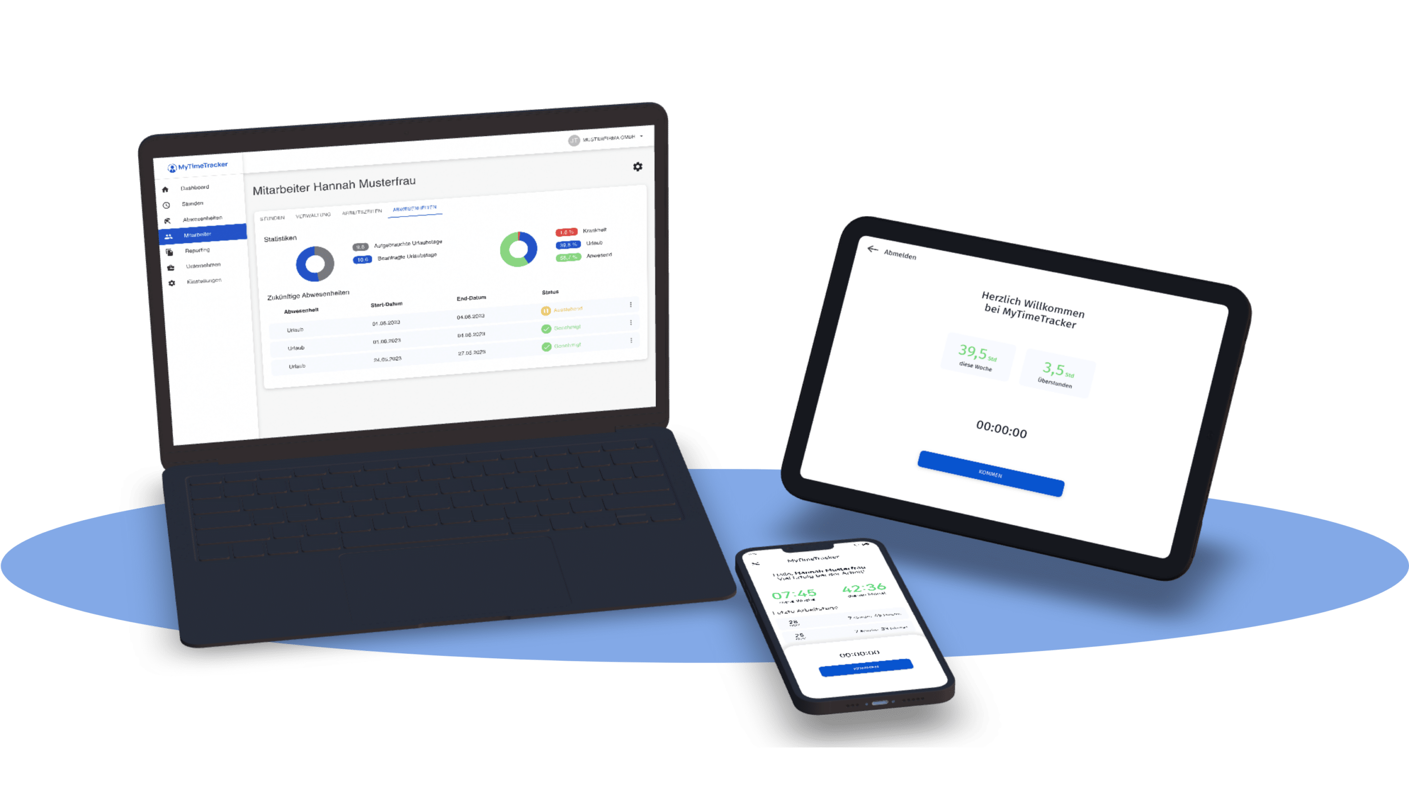 MyTimeTracker Tablet Web App